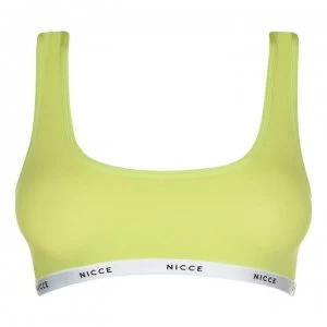 Nicce Bra Top Womens - Safety Yellow