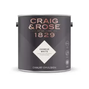 Craig & Rose Chalky Emulsion Chinese White - 5L
