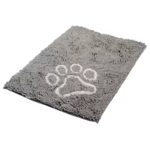 Bunty Soft Microfibre Pet Dog Puppy Cat Mat Bed Doormat Absorbant Muddy Wet Paws - Grey - Large