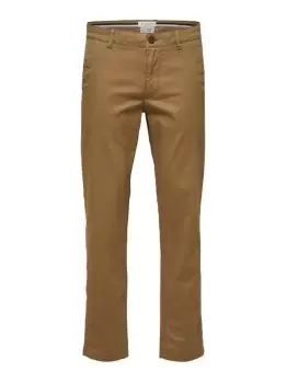 SELECTED Straight Fit Flex - Chinos Men Brown