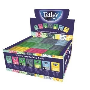 Tetley Indulgence Teabags Variety Box String and Tag Envelopes 7 Mixed