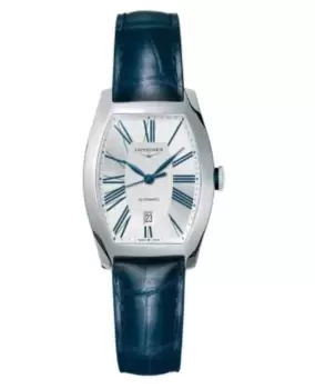 Longines Evidenza Automatic Silver Dial Leather Strap Womens Watch L2.142.4.70.2 L2.142.4.70.2