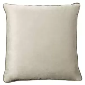 Meridian Velvet Cushion Dove/Charcoal