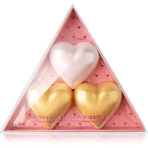 I Heart Revolution Fizzer Kit Mettalic Heart Colourful Fizzy Bath Tablets 120 g