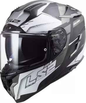 LS2 FF327 Challenger Allert Helmet, silver, Size L, silver, Size L
