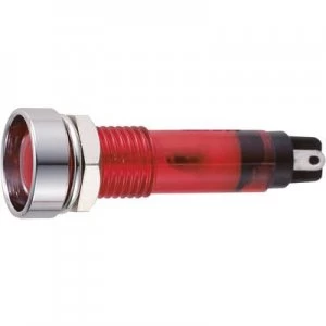 Standard indicator light with bulb Red B 406 12
