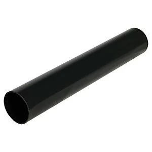Floplast RPM2B Round Miniline Downpipe - Black 50mm x 2m