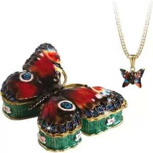 Secrets from Hidden Treasures 1091 Butterfly Trinket Box