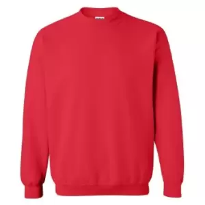 Gildan Childrens Unisex Heavy Blend Crewneck Sweatshirt (M) (Red)