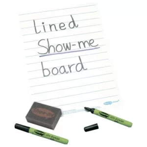 Show-me A4 Lined Drywipe Board BLIB
