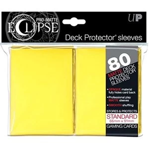 Ultra Pro Eclipse PRO Matte Yellow Standard 80 Sleeves case of 6