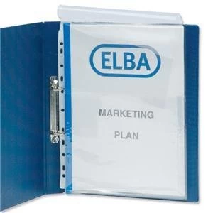 Elba A4 Expanding Pocket Extra Capacity with Flap Multi punched Polypropylene Clear 1 x Pack of 10