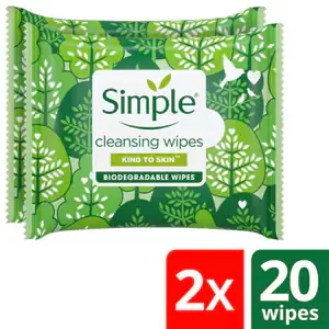 Simple Kind to Skin Biodegradable Wipes Multipack