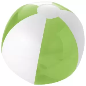 Bullet Bondi Solid/Transparent Beach Ball (One Size) (Lime/White)