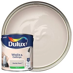 Dulux Walls & Ceilings Gentle Fawn Silk Emulsion Paint 2.5L