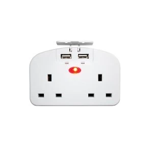 Connect It Connect It European Travel Adaptor with 2 USB ports