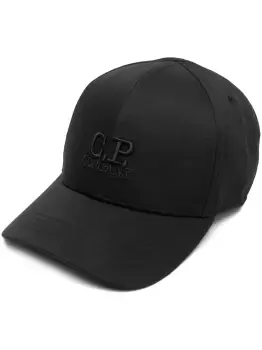 C.P. COMPANY Logo-embroidered Baseball Cap Black