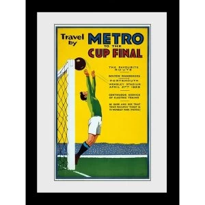 Transport For London Metro To The Cup Final 60 x 80 Framed Collector Print