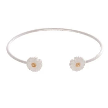 Daisy Open Ended Silver & Gold Bangle