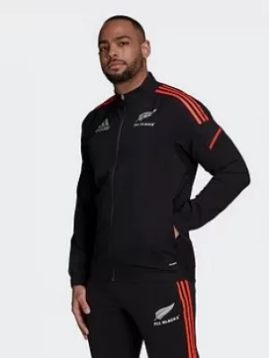 adidas All Blacks Primeblue Rugby Presentation Track Top, Black Size M Men