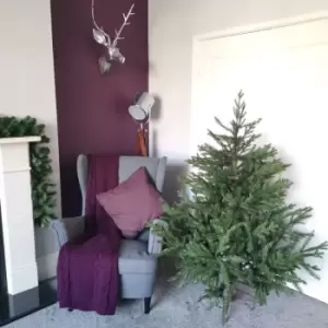 Premier Decorations Ltd - 5ft (153cm) Premier Christmas Tree Glenshee Spruce PE/PVC Natural Look