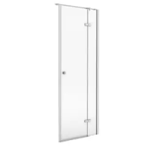 Aqualux Frameless 8 RH Hinged Shower Door LH Entry (800X2000mm) - Clear Glass