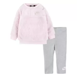 Nike Sherpa Crew Sweater Set Baby Girls - Grey