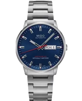 Mido Commander Blue Dial Steel Mens Watch M021.431.11.041.00 M021.431.11.041.00