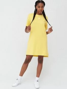 adidas Originals Trefoil Dress - Yellow, Size 18, Women