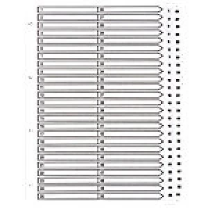 Guildhall Mylar Dividers White A4 50 Part 1-50 Numbered Set