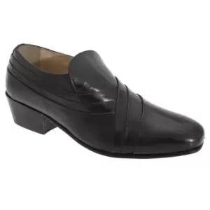 Montecatini Mens Pleated Vamp Softie Leather Shoes (11 UK) (Black)