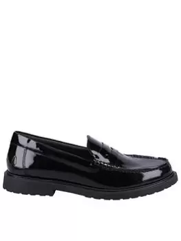 Hush Puppies Verity Patent Slip On Loafer - Black, Size 4, Women