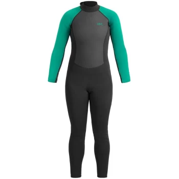 Womens Sailfin Long Wetsuit - XLarge - Black/Aqua - UB