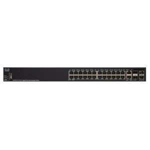 Cisco SG350X-24P Managed L3 Gigabit Ethernet (10/100/1000) Black 1U Power over Ethernet (PoE)