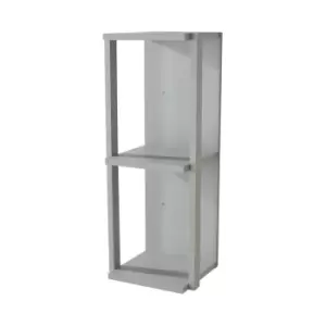 Arran 24cm wide narrow wall shelf unit - light grey