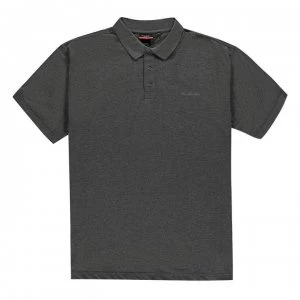 Pierre Cardin XL Plain Polo Shirt Mens - Charcoal Marl