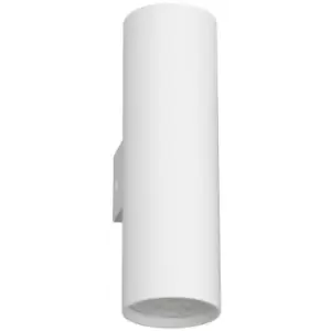 Billings 2 Light Up & Down Wall Lamp Sandy White Aluminium LED GU10 2x10 - Merano