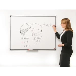 5 Star Office 1800 Lightweight Drywipe Board with Fixing Kit and Detachable Pen Tray