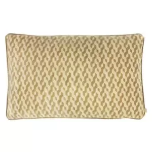 Kai Dione Geometric Cushion Cover (One Size) (Antique Gold)