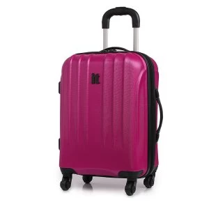 IT Luggage IT 4-Wheel Ultra-Strong Hard Shell Cabin Suitcase - Raspberry