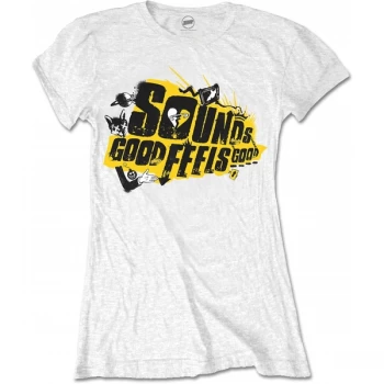 5 Seconds of Summer - Sounds Good Album Womens X-Large T-Shirt - White