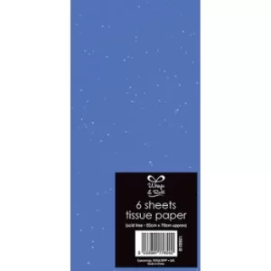6 Glitter Tissue Dark Blue