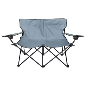 Charles Bentley Double Folding Camping Chair - Grey