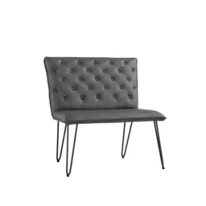 Kettle Interiors Studded Back 0.9m Bench Grey