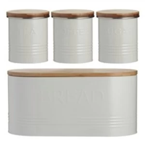 Typhoon Essentials 4 Piece Jar Set Cream, Set of 4