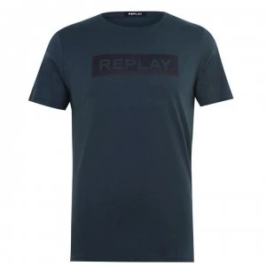 Replay Logo T Shirt - Forest Green