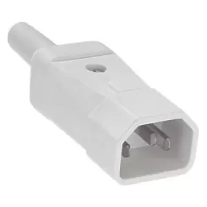 Bachmann 915.271 IEC connector Plug Total number of pins: 2 10 A White