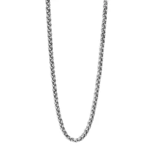 Fred Bennett Stainless Steel Twisted Link Chain Necklace 55cm