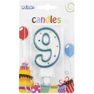 Number 9 Birthday Candle