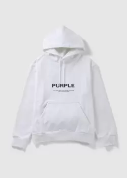 Purple Brand Mens French Terry Pullover Hoodie In Coconut Milk